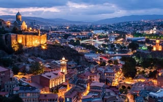 Картинка тбилиси, вечер, грузия