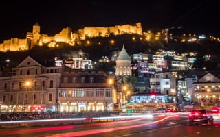 Картинка тбилиси, грузия, вечер