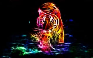 Картинка picture, 3d, animal, tiger