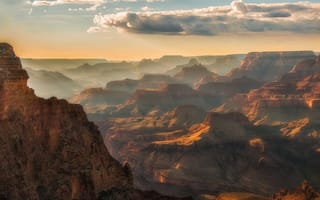 Картинка каньон, небо, Аризона, Гранд-Каньон, красота, США