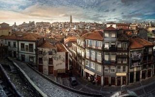 Обои Старый квартал, Порту, Португалия