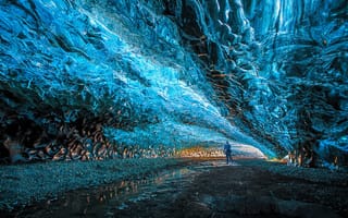 Картинка Исландия, ледник, лагуны