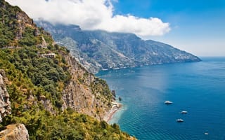 Картинка Италия, природа, море, красиво, горы