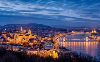 Картинка Замок Буда, Будапешт, Венгрия, Цепной мост