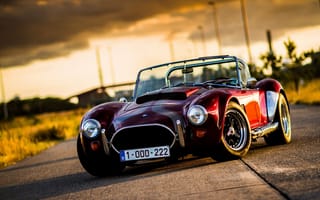 Картинка shelby, car, red, cobra, ford