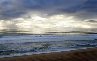 Обои Атлантический океан, песок, природа, небо, берег