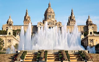 Картинка Испания, Барселона, фонтан