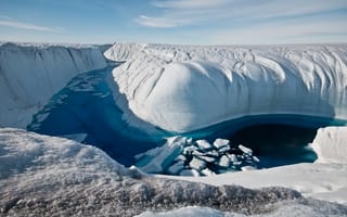 Картинка Гренландия, красиво, лед, ледник