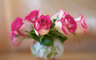 Картинка вазочка, розы, цветы