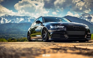 Обои Black, Audi, A6