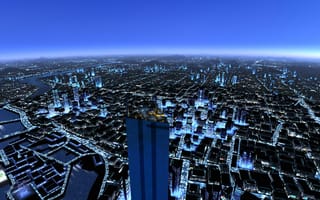 Картинка город, 3d, Mirrors Edge