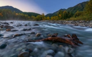 Картинка Kevin Russell, Скайкомиш, камни, течение, река, природа, Skykomish, США