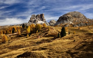 Картинка горы, Dolomites, Passo Falzarego, Italy, Jan Sieminski, цвета