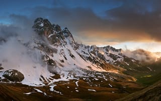 Картинка горы, Кавказ, Чаухи, долины, Сергей Рыжков, Грузия