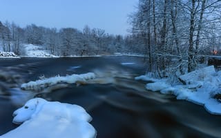 Картинка Vaschenkov Pavel, карелия, река, природа, вуокса, зима, снег