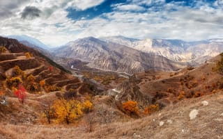 Картинка Долина, Дагестан, Сергей Сутковой, Андийское Койсу, река