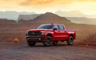 Картинка Красный, каньон, Chevrolet, пикап, 2019, Silverado, LT Z71