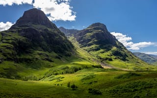 Картинка Шотландия, Горы, Glencoe, Природа, Мох