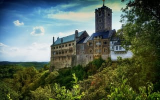 Картинка замок вартбург, эйзенах, германия, тюрингия