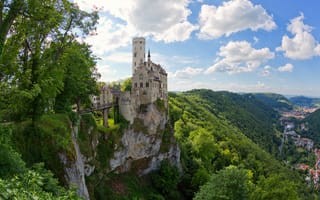 Картинка Германия, Замкок, Скала, Lichtenstein Castle, утёс