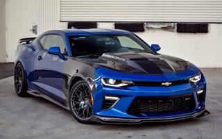 Картинка Chevrolet, Camaro, blue, sports coupe, Anderson Composites, tuning