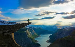 Картинка Норвегия, красиво, горы, фьорд