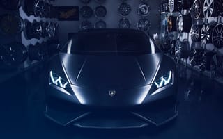 Картинка Lamborghini, Huracan, диски, вид спереди