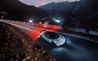 Картинка McLaren, горы, 720S, дорога, Novitec, серпантин