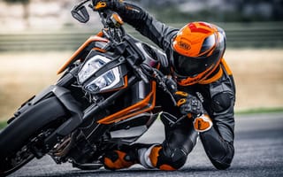 Картинка KTM, шлем, Duke, 790, мотоцикл, байкер