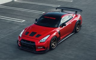 Картинка Nissan, sports car, red, GT-R, tuning