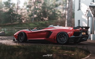 Картинка Lamborghini, Forza, Horizon, Aventador, Sv