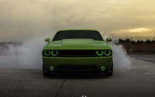 Картинка Dodge, green, Challenger