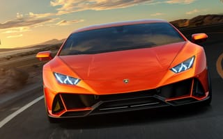 Картинка Lamborghini, Evo, Orange, Huracan
