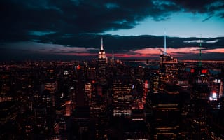 Картинка New York, город, City, ночь