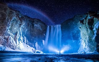 Картинка звездное небо, Исландия