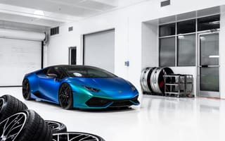 Картинка Vossen, синий, Huracan, Lamborghini