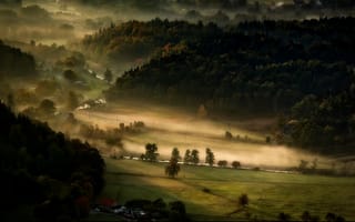 Картинка Landscape Nature » landscape, Mor, Valley, Mist, Nature