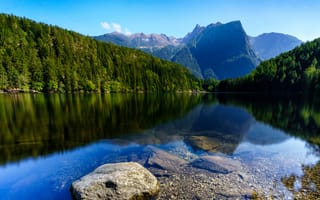 Картинка Австрия, Oetztal Tyrol, Горы, Природа, Камни, Лес