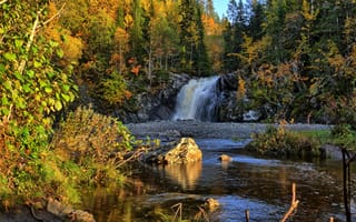 Картинка Malvik, Водопад, Норвегия, Южный Тронделаг