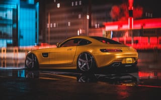 Картинка Mercedes, Amg, Yellow