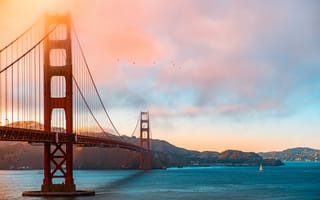 Картинка Golden Gate Bridge, город, Morning