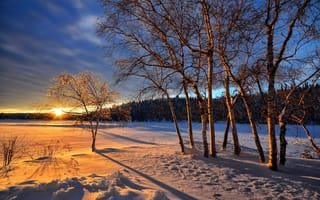Картинка Зима, Снег, Природа