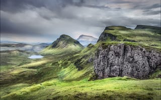 Обои природа, остров Скай, небо, горы, Шотландия