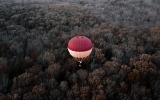 Картинка вид с воздуха, воздушный, шар