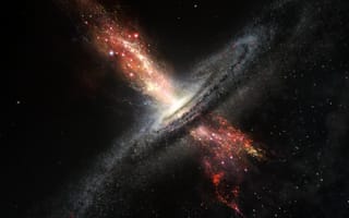 Картинка Сверхмассивные черные дыры, космос