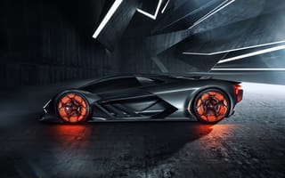Картинка Автомобиль, giperkar, Lamborghini Terzo Millennio, тёмный