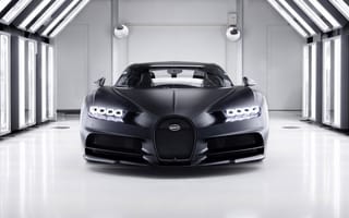 Картинка Bugatti, Noire, вид спереди, Chiron