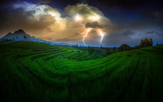 Картинка Индонезия, молния, гроза