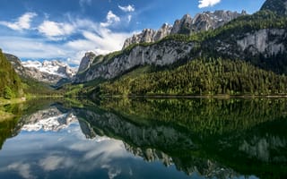 Картинка Австрия, Озеро, Лес, Горы