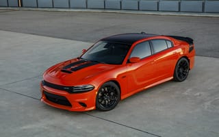 Картинка Dodge Charger, Daytona, 392, orange, exterior, front view